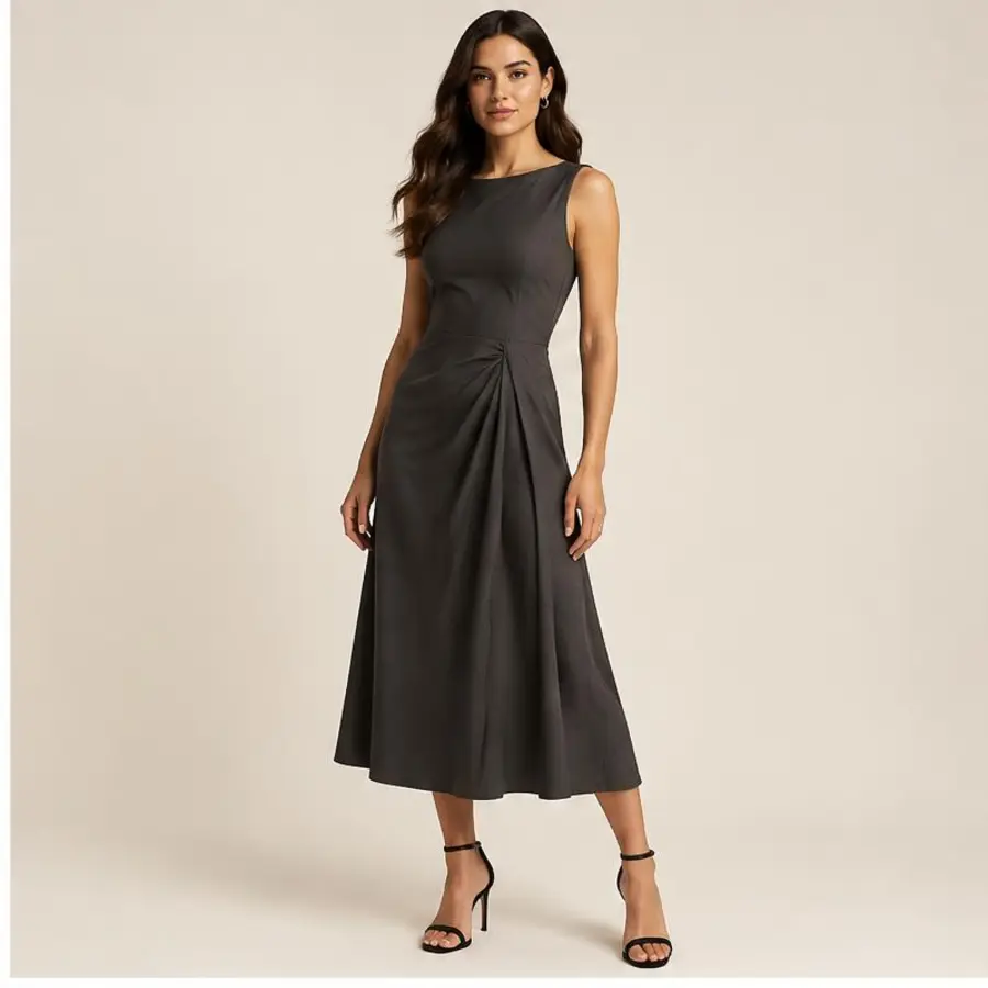 Vestido Midi Grafite